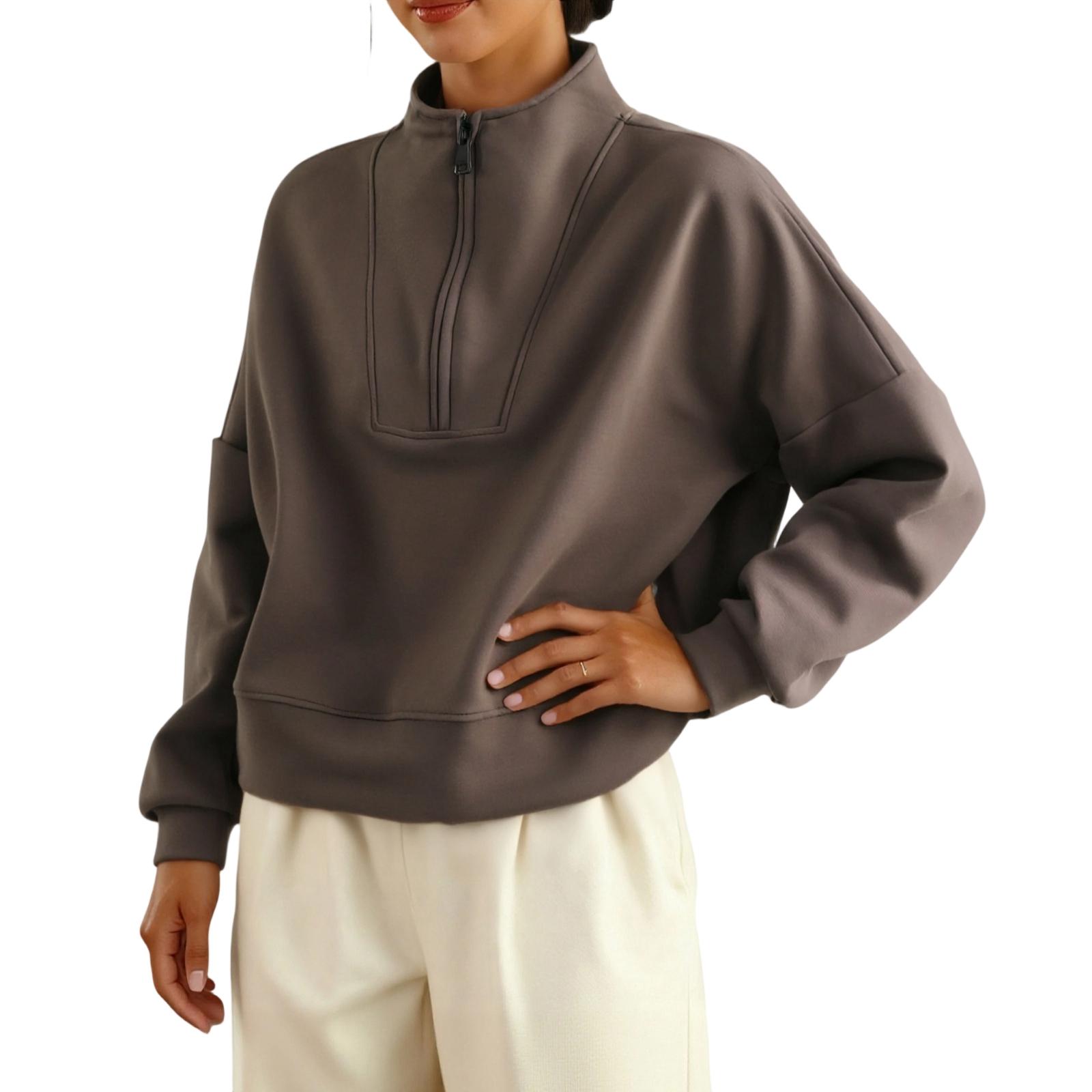 Women s Fashion Casual ,Color Half Turtleneck Long Sleeve Top XXL кавовий
Women s Fashion Casual ,Color Half Turtleneck Long Sleeve Top XXL кавовий