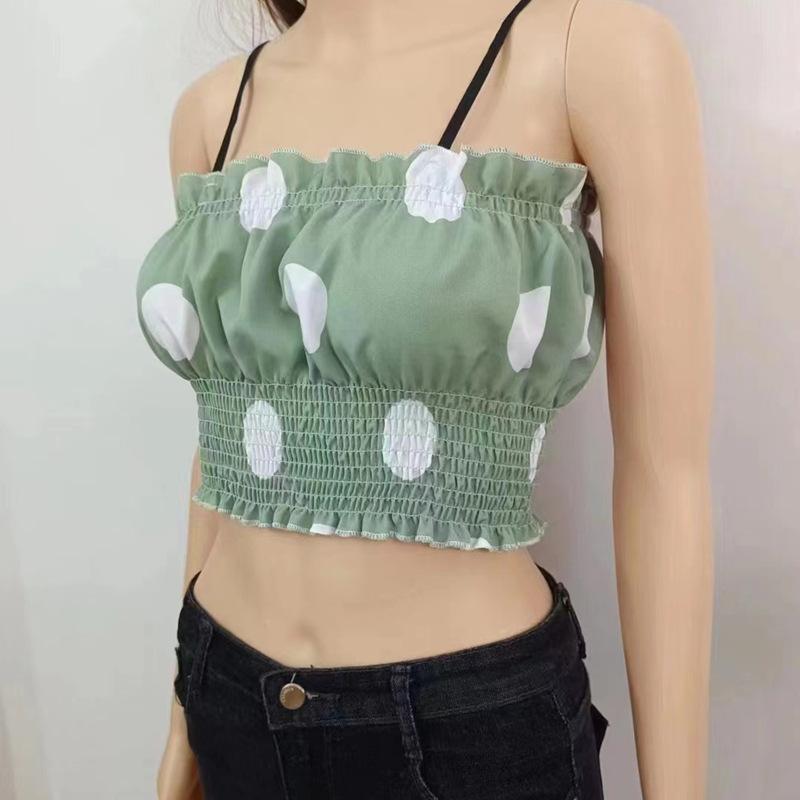 Новый летний ретро-топ в горошек с маленькими подтяжками, универсальный короткий жилет на одно плечо с высокой талией для женщин One size
Новый летний ретро-топ в горошек с маленькими подтяжками, универсальный короткий жилет на одно плечо с высокой талией для женщин One size