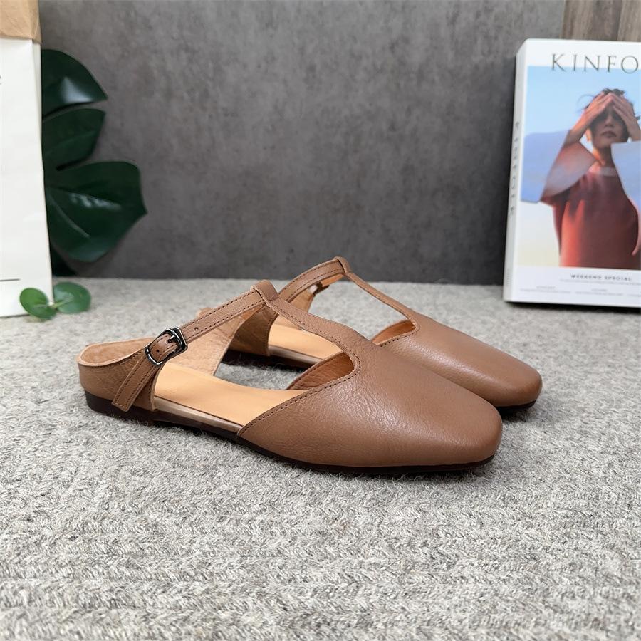 Johnature однотонные сандалии из натуральной кожи с круглым носком, повседневные универсальные женские тапочки 40 кофейный
Johnature однотонные сандалии из натуральной кожи с круглым носком, повседневные универсальные женские тапочки 40 кофейный