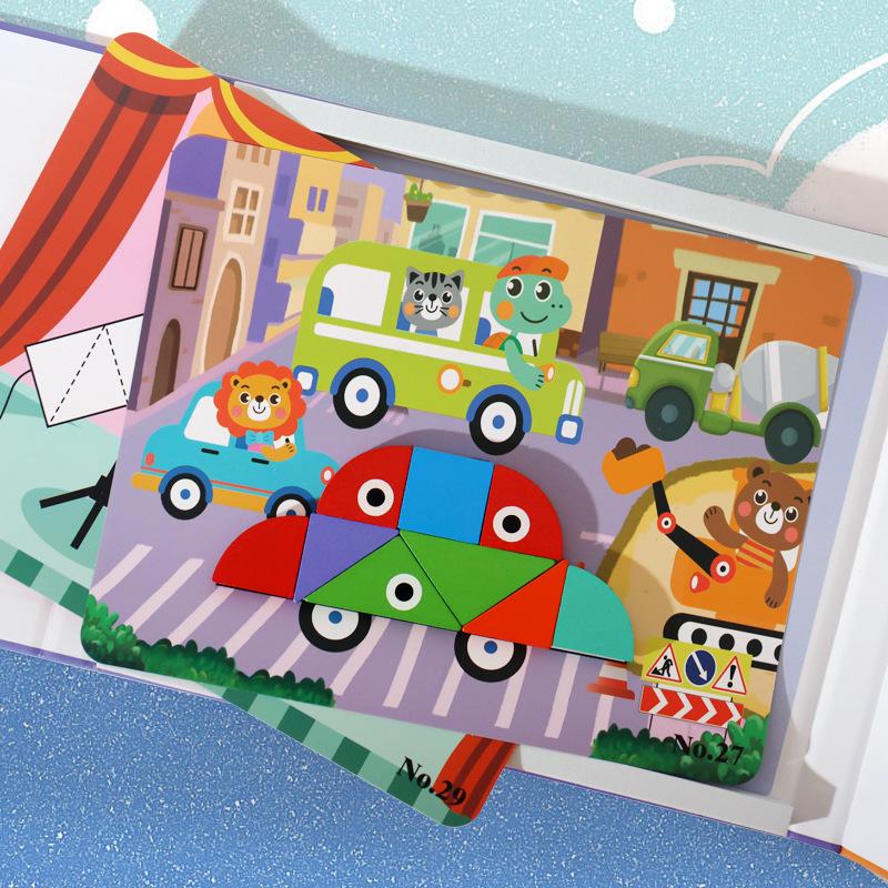 Children s early education magnetic tangram teaching aids, shape color cognition puzzle assembly matching building block puzzle toy
Children s early education magnetic tangram teaching aids, shape color cognition puzzle assembly matching building block puzzle toy