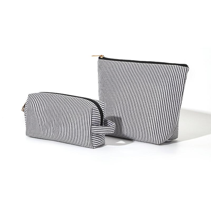 2 Pcs Set Women s Cosmetic Bags Large Capacity Ladies Stripe Toiletry Bag Makeup Case Travel Female Storage Handbag Clutch Purse чёрный
2 Pcs Set Women s Cosmetic Bags Large Capacity Ladies Stripe Toiletry Bag Makeup Case Travel Female Storage Handbag Clutch Purse чёрный
