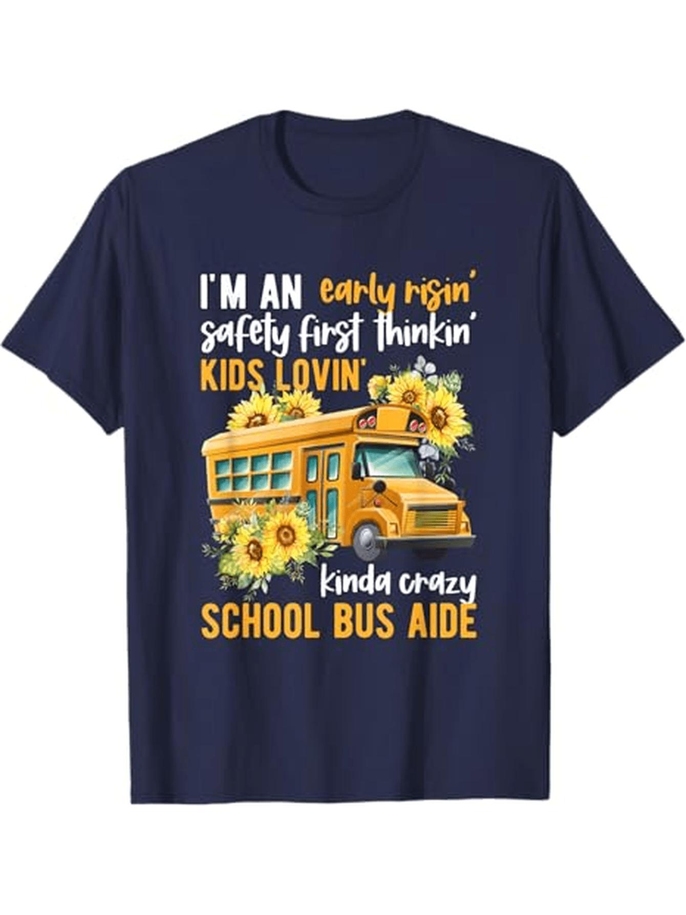 SchoolBus SunflowerFunny Bus Aide Slogan TShirt 100 Cotton ONeck Short Sleeve Summer Casual Mens Tshirt Streetwear 4XL
SchoolBus SunflowerFunny Bus Aide Slogan TShirt 100 Cotton ONeck Short Sleeve Summer Casual Mens Tshirt Streetwear 4XL