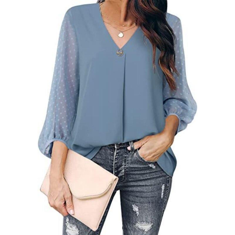 2026 Womens Clothing Spring Autumn Fashion Dot Puff Sleeve Women Tops V-neck Loose Long Sleeve Shirt Blouse Blusas 25792 S синий
2026 Womens Clothing Spring Autumn Fashion Dot Puff Sleeve Women Tops V-neck Loose Long Sleeve Shirt Blouse Blusas 25792 S синий