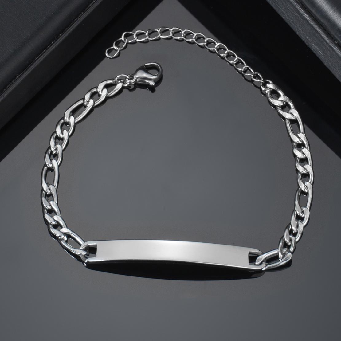 Atoztide Punk Personalized Engrave Name Date Bracelet Stainless Steel For Men Women Adjustable Cuban Figaro Chain Jewelry Gift No engrave
Atoztide Punk Personalized Engrave Name Date Bracelet Stainless Steel For Men Women Adjustable Cuban Figaro Chain Jewelry Gift No engrave