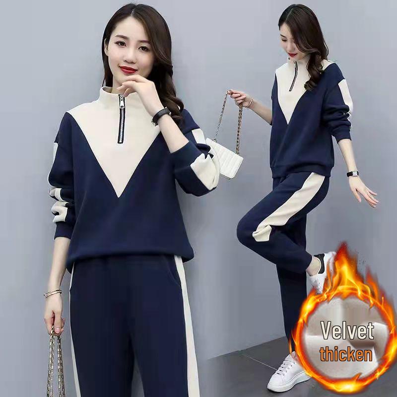 Women s Fleece-lined Tracksuit: Autumn/Winter 2023 Korean Style Long-Sleeve Hoodie Two-Piece Set 4XL абрикосовий
Women s Fleece-lined Tracksuit: Autumn/Winter 2023 Korean Style Long-Sleeve Hoodie Two-Piece Set 4XL абрикосовий