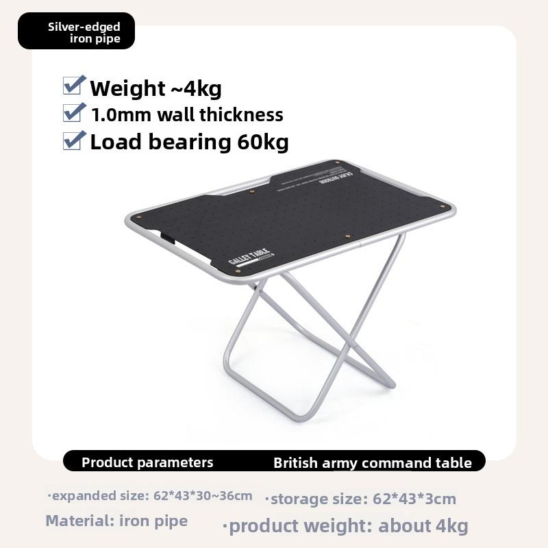 Carbon Steel Military Style Folding Egg Roll Table Portable Tactical Command Table for Camping Road Trip BBQ Stall
Carbon Steel Military Style Folding Egg Roll Table Portable Tactical Command Table for Camping Road Trip BBQ Stall