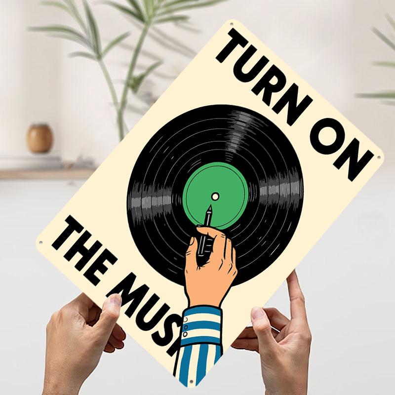 Turn on the Music Vinyl Record Tinplate Poster Customized Wall Art Vintage Retro Metal Signs for Decoration Living Room Man Cave 7.9x11.8In(20x30cm)
Turn on the Music Vinyl Record Tinplate Poster Customized Wall Art Vintage Retro Metal Signs for Decoration Living Room Man Cave 7.9x11.8In(20x30cm)