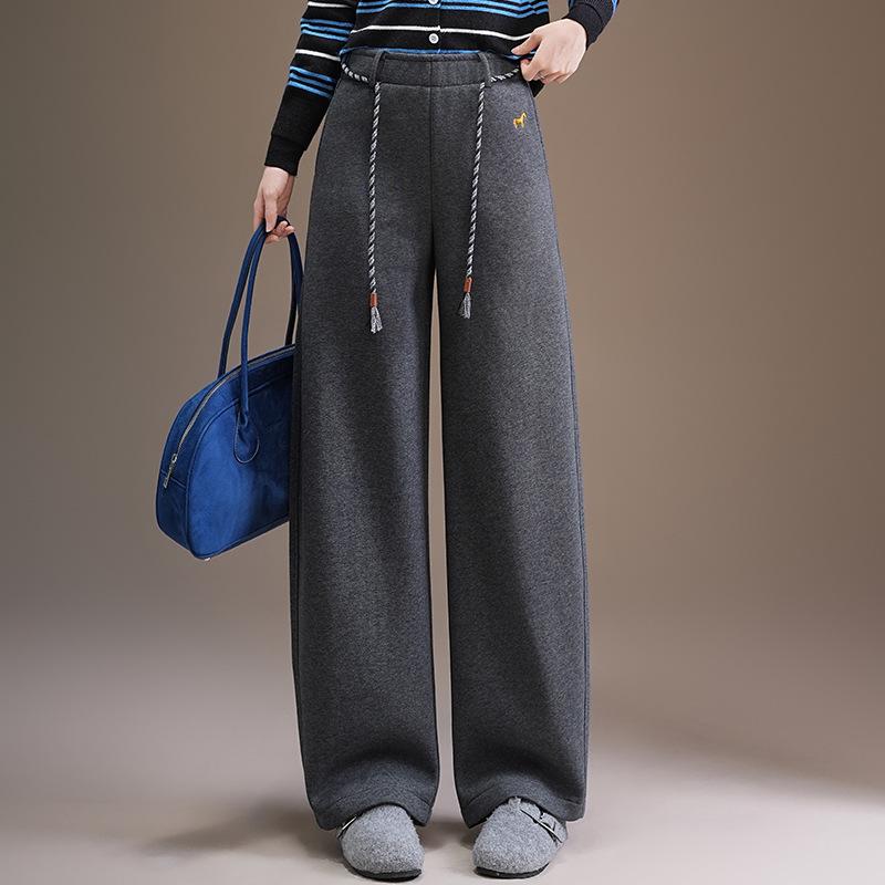 Elastic Waist Slimming Wool Pants - 2025 Autumn/Winter Collection - Casual Nine-Point Drape Straight Leg 27 сірий колір
Elastic Waist Slimming Wool Pants - 2025 Autumn/Winter Collection - Casual Nine-Point Drape Straight Leg 27 сірий колір