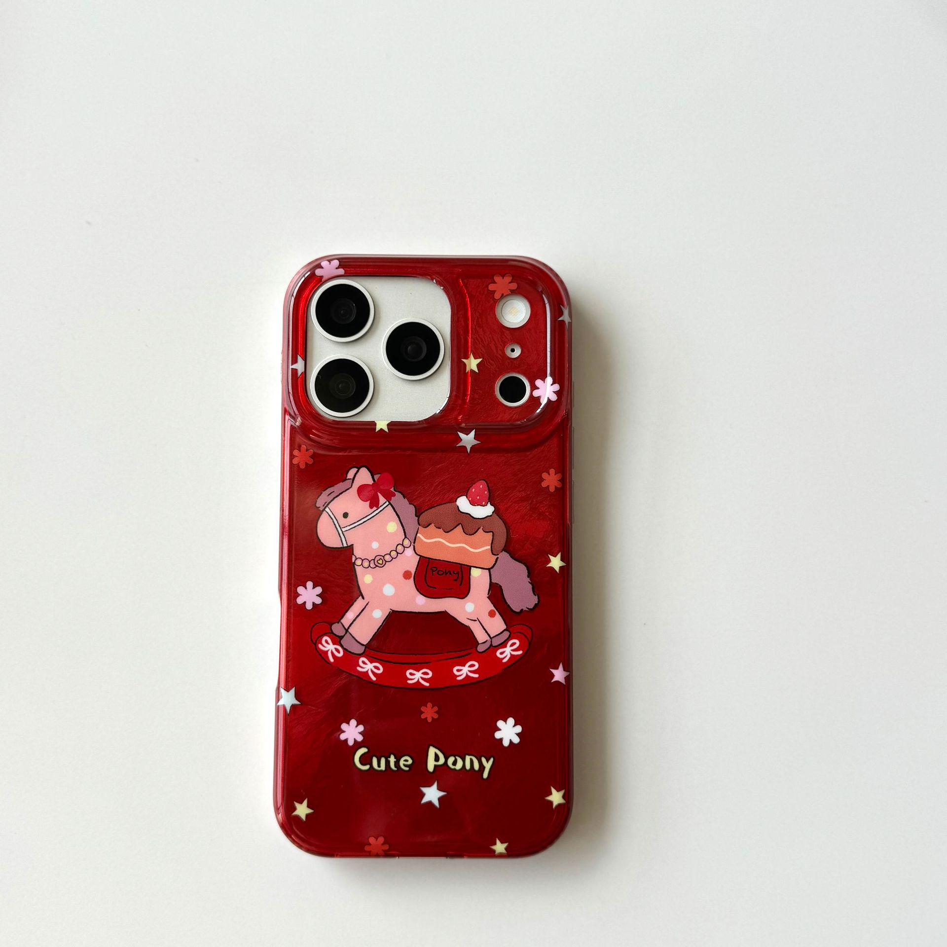 Red Cartoon Rocking Horse iPhone Case for 14, 15, 16, 17 Pro Max - Double Layer Drop-Proof for Women iPhone 17 Pro Max
Red Cartoon Rocking Horse iPhone Case for 14, 15, 16, 17 Pro Max - Double Layer Drop-Proof for Women iPhone 17 Pro Max