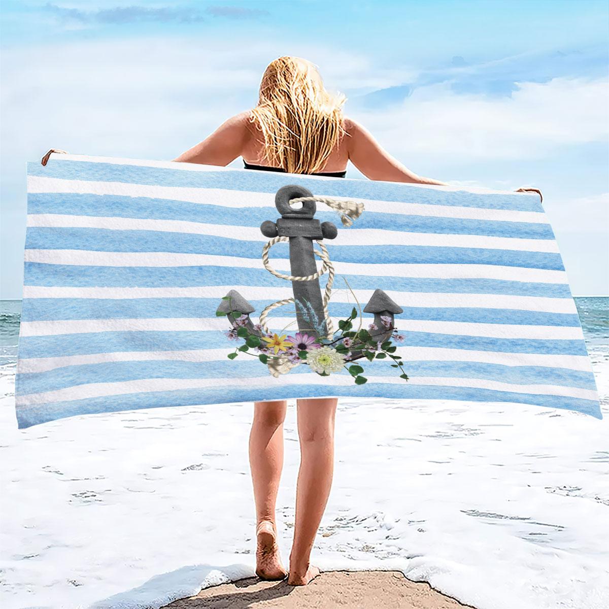 1pc anchor Print towel Sports Quick-Drying Super Absorbent Camping Towel Super Soft Lightweight Gym Swimming Yoga Beach Towel W30*H60(CM)
1pc anchor Print towel Sports Quick-Drying Super Absorbent Camping Towel Super Soft Lightweight Gym Swimming Yoga Beach Towel W30*H60(CM)