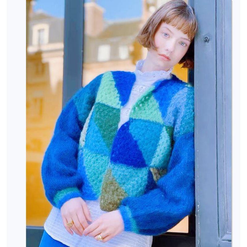 2024 Long Sleeves Wool Coat Sexy Fashion Contrast Color Sweater Rainbow Women s Sweater Blue L
2024 Long Sleeves Wool Coat Sexy Fashion Contrast Color Sweater Rainbow Women s Sweater Blue L