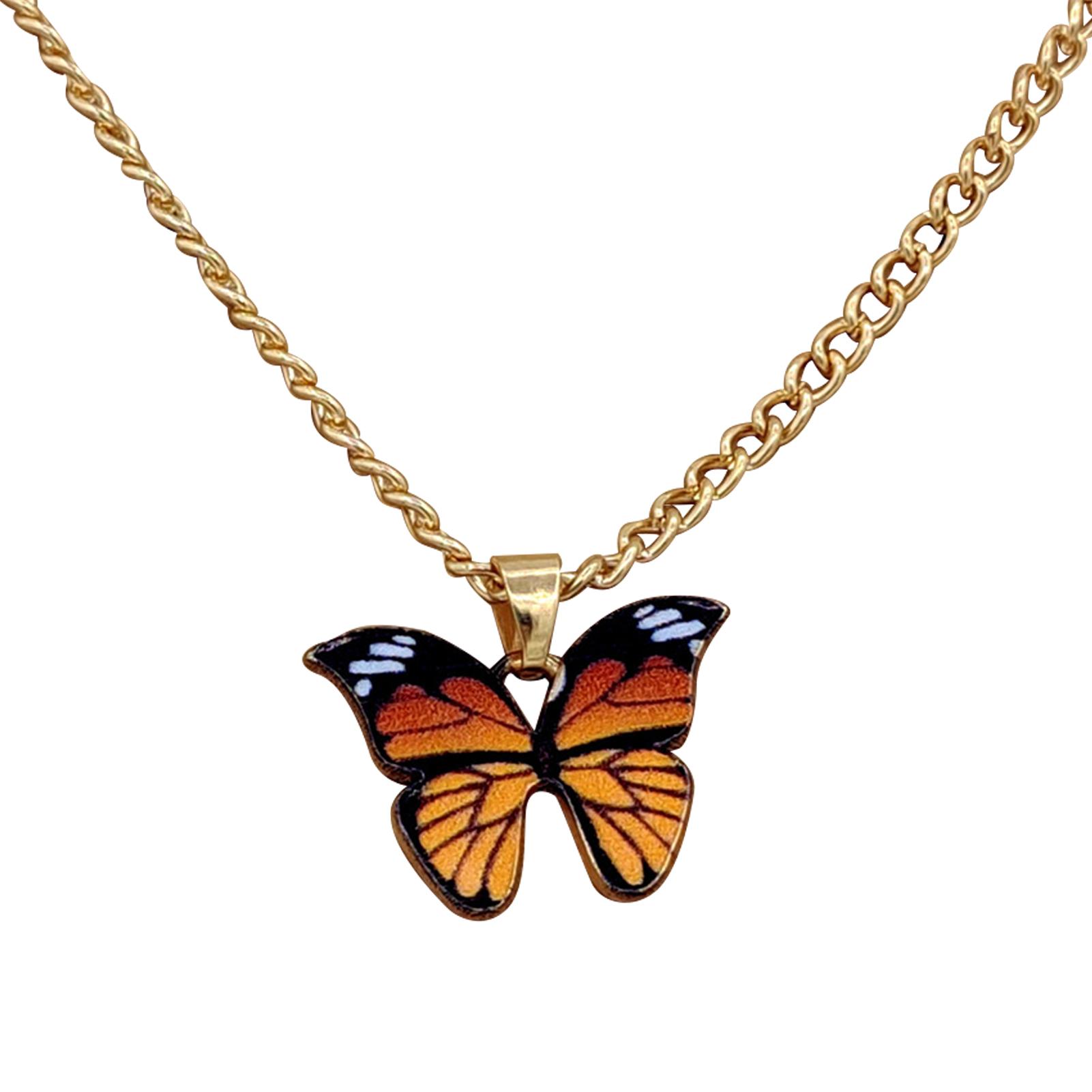 Butterfly Necklace Realistic Exquisite Elegant Gold Butterfly Necklace for Mother Girlfriend Friends
Butterfly Necklace Realistic Exquisite Elegant Gold Butterfly Necklace for Mother Girlfriend Friends