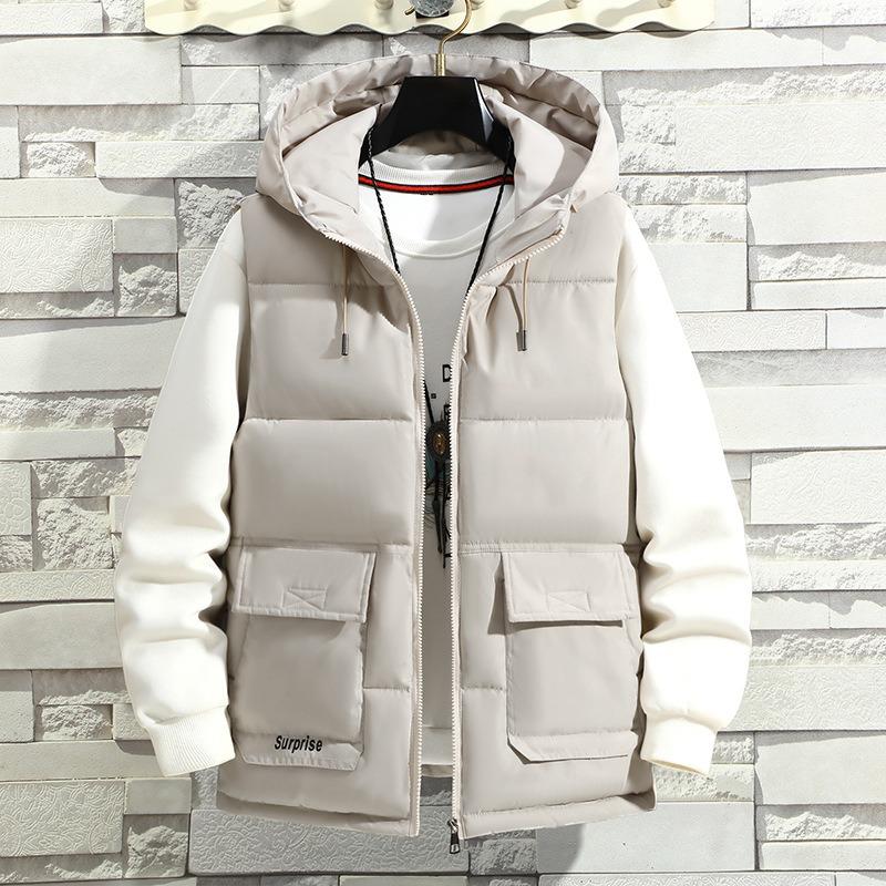 Осенне-зимний жилет мужской новый утолщенный модный жилет молодежный с капюшоном теплый пуховый хлопковый жилет повседневная куртка 6XL (180-100 kg)
Осенне-зимний жилет мужской новый утолщенный модный жилет молодежный с капюшоном теплый пуховый хлопковый жилет повседневная куртка 6XL (180-100 kg)