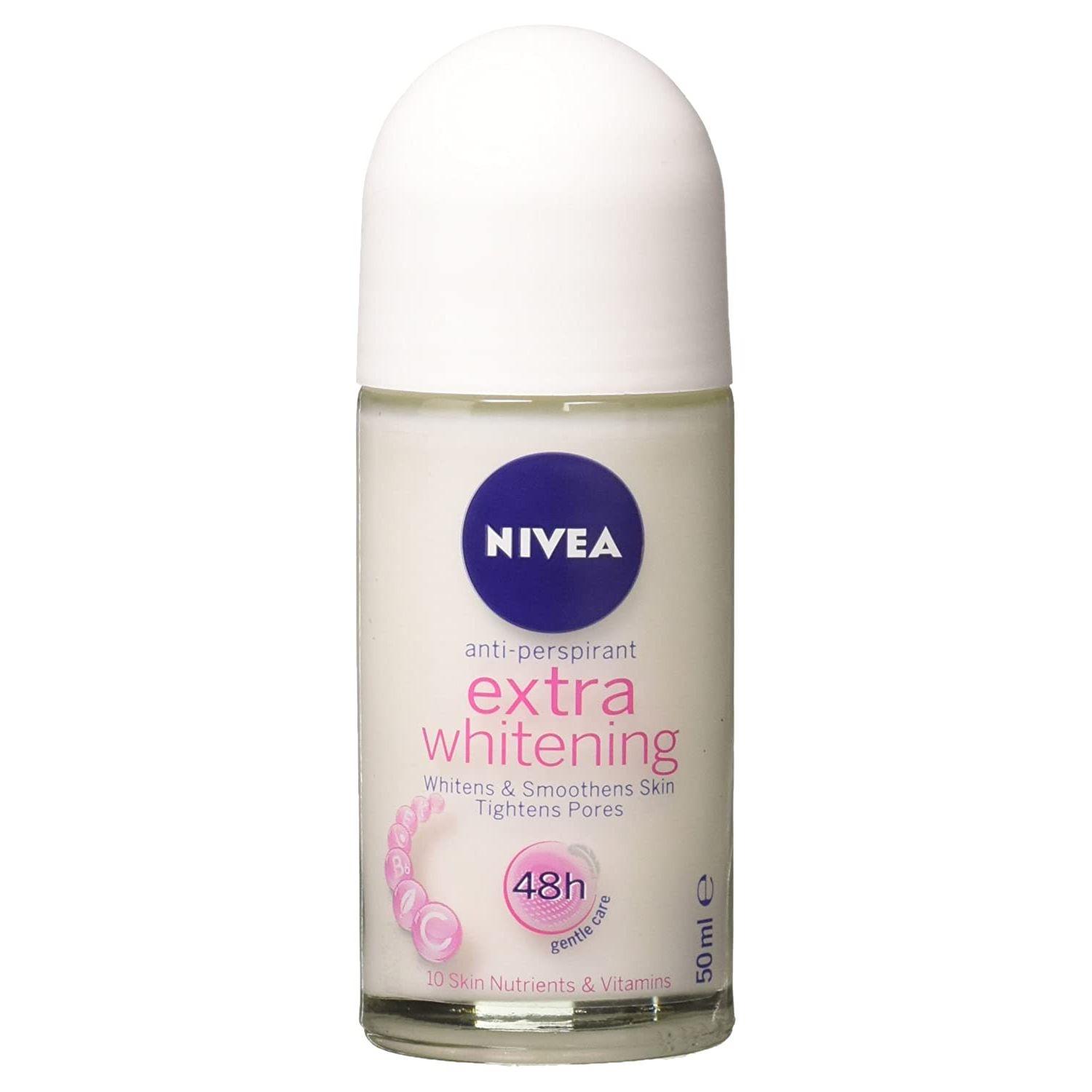 Nivea Extra Whitening Pore Minimizer Роликовый антиперспирант-дезодорант-антиперспирант - 1,69 жидких унций (Пакет из 3)
Nivea Extra Whitening Pore Minimizer Роликовый антиперспирант-дезодорант-антиперспирант - 1,69 жидких унций (Пакет из 3)