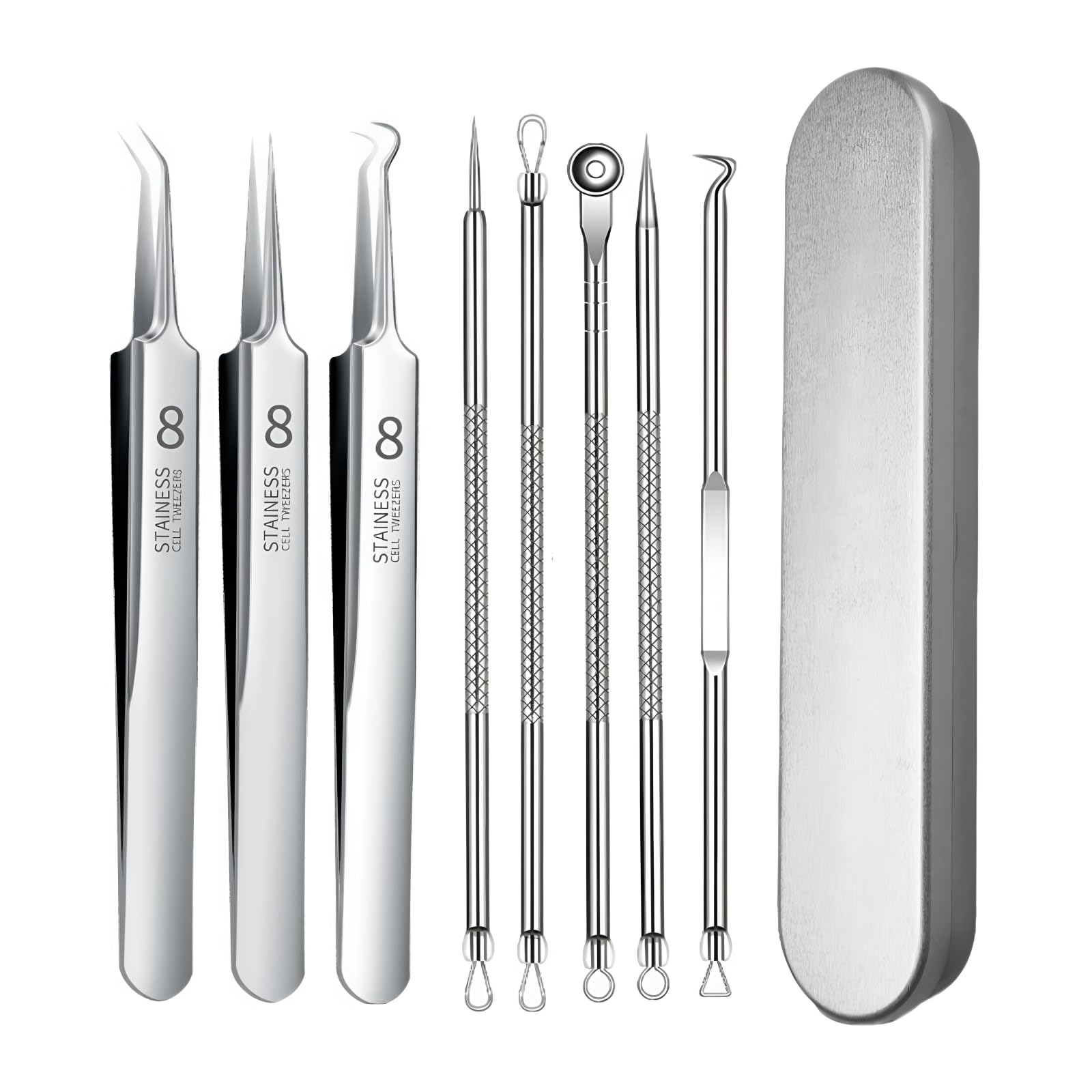 Precision Blackhead Tweezers of with for Acne Blackhead and Pore Perfect for Precise Blackhead and Clean Portable and Includes Storage Case Set of
Precision Blackhead Tweezers of with for Acne Blackhead and Pore Perfect for Precise Blackhead and Clean Portable and Includes Storage Case Set of