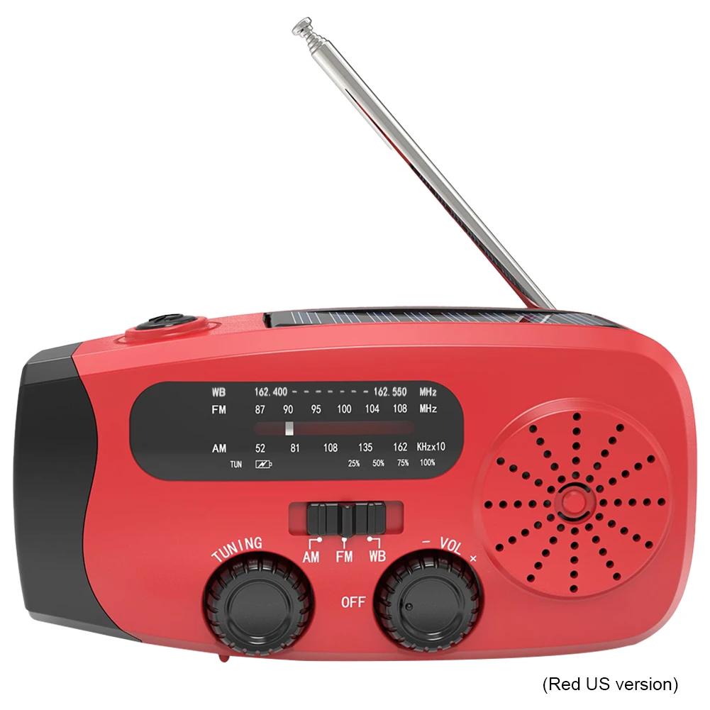 2000mAh Radio Outdoor Emergency Radio AM/FM/NOAA Portable Hand Crank Power Generation Solar USB Charged with LED Flashlight
2000mAh Radio Outdoor Emergency Radio AM/FM/NOAA Portable Hand Crank Power Generation Solar USB Charged with LED Flashlight