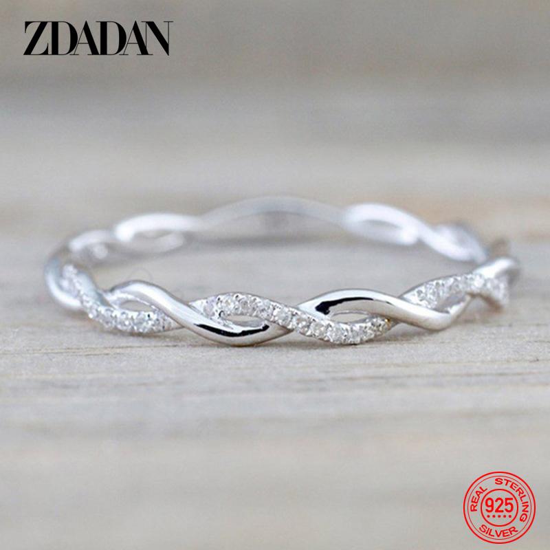 925 Sterling Silver Twisted Rings for Women Fashion Wedding Jewelry 10 срібний
925 Sterling Silver Twisted Rings for Women Fashion Wedding Jewelry 10 срібний
