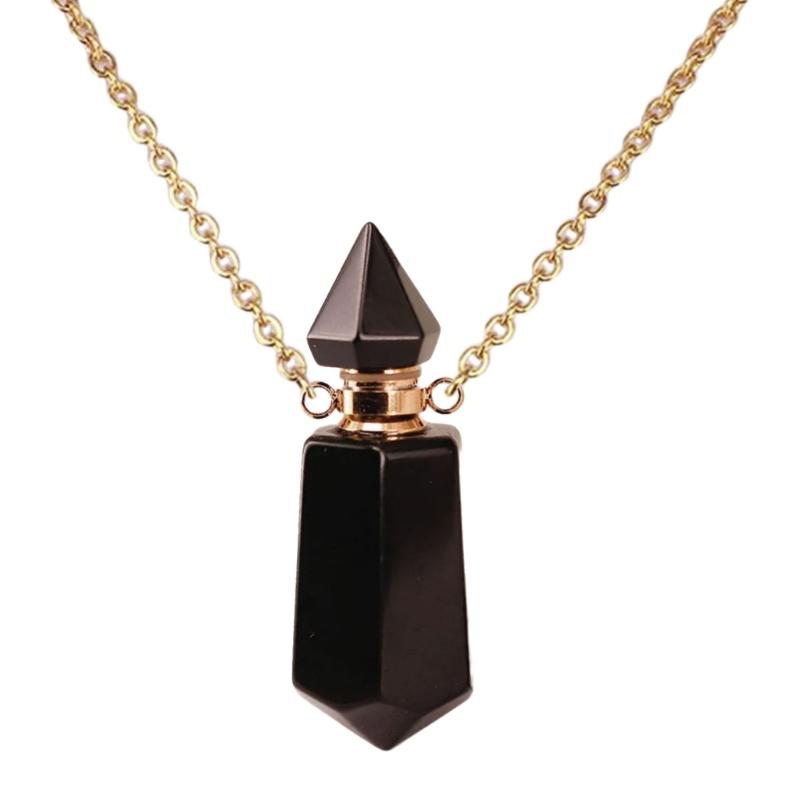 Crystal Perfume Vial Pendant Necklace Jewelry Stylish Neckchain Adjustable Length Clavicle Chain Women Accessory
Crystal Perfume Vial Pendant Necklace Jewelry Stylish Neckchain Adjustable Length Clavicle Chain Women Accessory