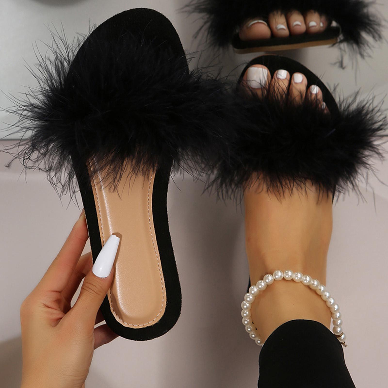 Robe & Slippers Set For Women Ladies Fashion Summer Plush Decorative Open Toe Flat Bottom Casual Beach Slippers Shoes For Woman 42 чорний
Robe & Slippers Set For Women Ladies Fashion Summer Plush Decorative Open Toe Flat Bottom Casual Beach Slippers Shoes For Woman 42 чорний