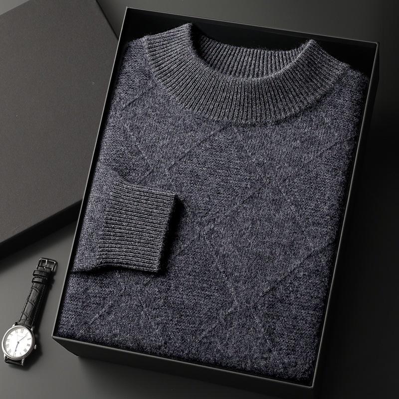 Men s Diamond Jacquard Cashmere Sweater, Half-high Collar, Versatile Wool Knitwear XL
Men s Diamond Jacquard Cashmere Sweater, Half-high Collar, Versatile Wool Knitwear XL