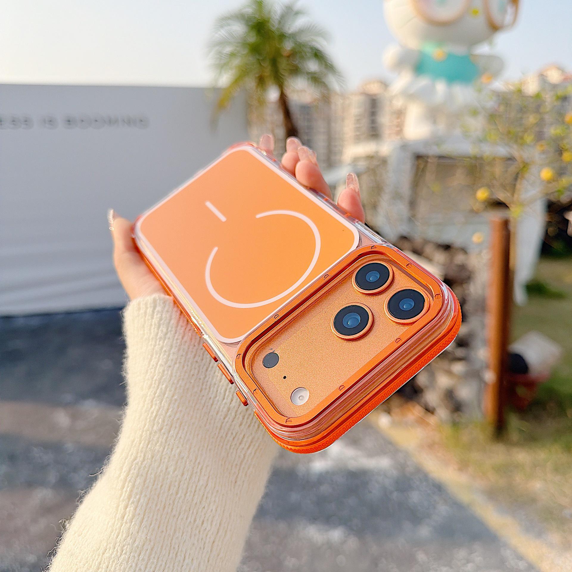 Compatible with Apple 17 Pro Max, 16, 15 - XunCai Two-Color Magnetic Frosted Hard Shell with Metal Buttons iPhone 16 E оранжевый
Compatible with Apple 17 Pro Max, 16, 15 - XunCai Two-Color Magnetic Frosted Hard Shell with Metal Buttons iPhone 16 E оранжевый
