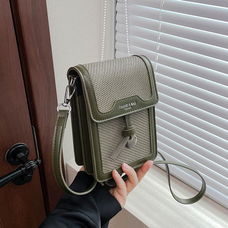 Маленькая квадратная сумка женская новая модная летняя модная сумка через плечо, сумка-мессенджер, сумка для мобильного телефона темно-зеленого