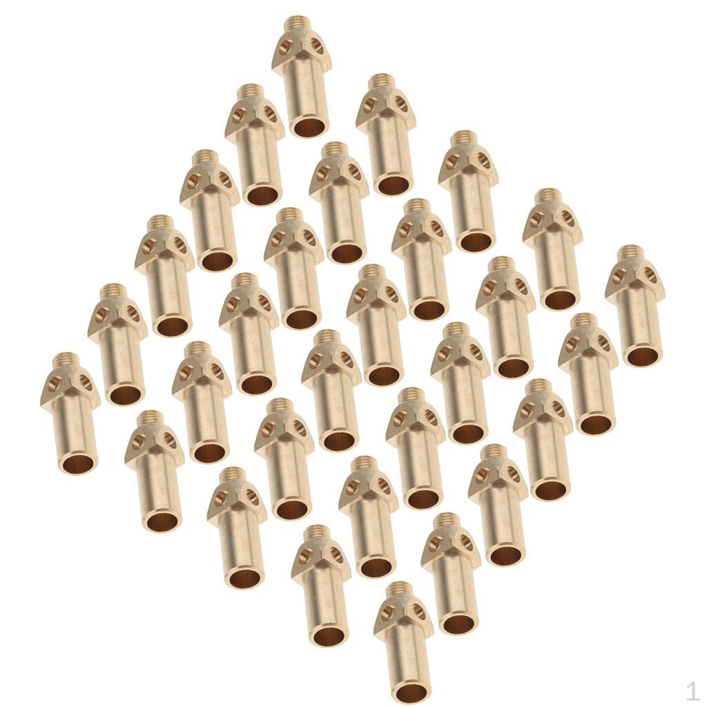 30 штук Латунная сменная насадка-жиклер для горелки
30 штук Латунная сменная насадка-жиклер для горелки