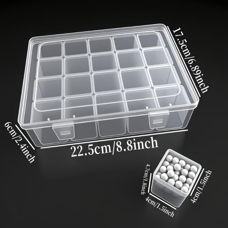 1* Transparent Adjustable Plastic Storage Box For Storing Beads, Jewelry, Handicrafts, Portable Storage Box For Christmas Gifts
1* Transparent Adjustable Plastic Storage Box For Storing Beads, Jewelry, Handicrafts, Portable Storage Box For Christmas Gifts