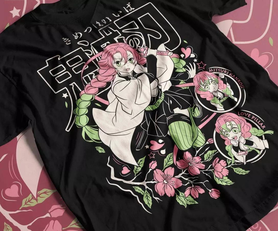Mitsuri Kanroji T-shirt Demon Killer Kimetsu No Yaiba Nezuk Summer New Men s and Women s Streetwear S
Mitsuri Kanroji T-shirt Demon Killer Kimetsu No Yaiba Nezuk Summer New Men s and Women s Streetwear S