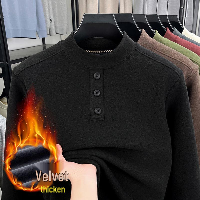 2025 Winter Men s Plus Velvet Half-High Collar Sweatshirt - Warm, Casual, Round Neck Base Layer Top 3XL (recommended 82-90 kg)
2025 Winter Men s Plus Velvet Half-High Collar Sweatshirt - Warm, Casual, Round Neck Base Layer Top 3XL (recommended 82-90 kg)