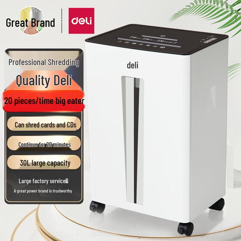 Deli 9918 Commercial Cross-Cut Paper Shredder CN plug (adapter included)
Deli 9918 Commercial Cross-Cut Paper Shredder CN plug (adapter included)