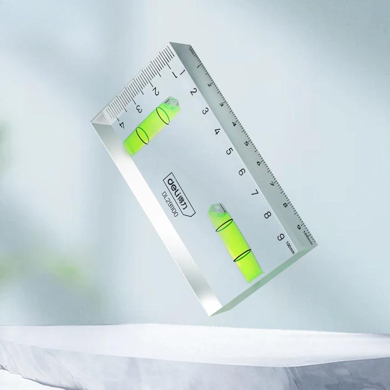 100mm Transparent Level Ruler Acrylic 1mm/m High Precision 2 Horizontal Bubble Level Multifunction Portable Measuring Tools
100mm Transparent Level Ruler Acrylic 1mm/m High Precision 2 Horizontal Bubble Level Multifunction Portable Measuring Tools