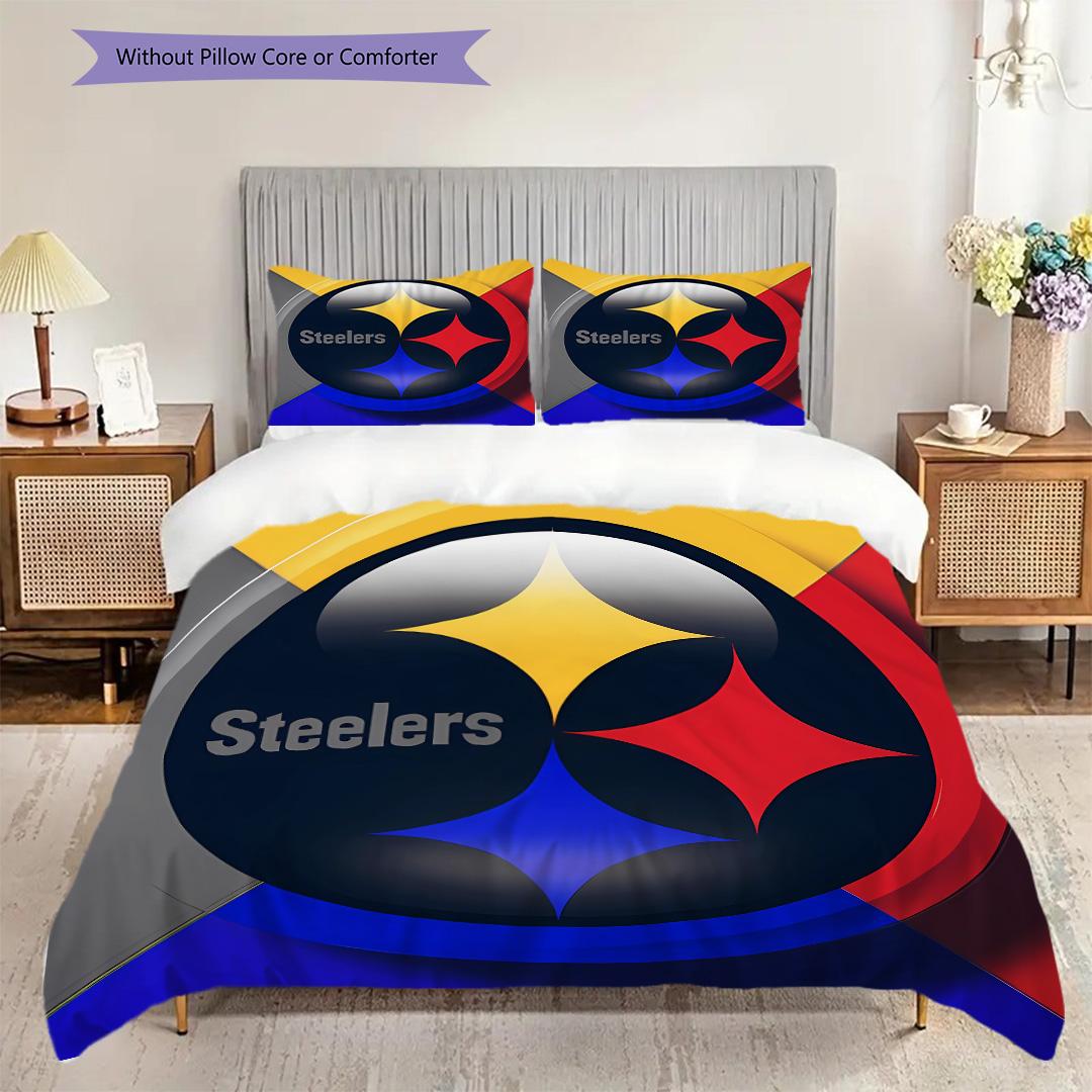 Pittsburgh Steelers Pattern Bedding Quilt Set Quilt Cover Pillowcase Home Decoration Birthday Gift (1 * duvet cover + 2 * pillowcase, without core) 135x200cm
Pittsburgh Steelers Pattern Bedding Quilt Set Quilt Cover Pillowcase Home Decoration Birthday Gift (1 * duvet cover + 2 * pillowcase, without core) 135x200cm