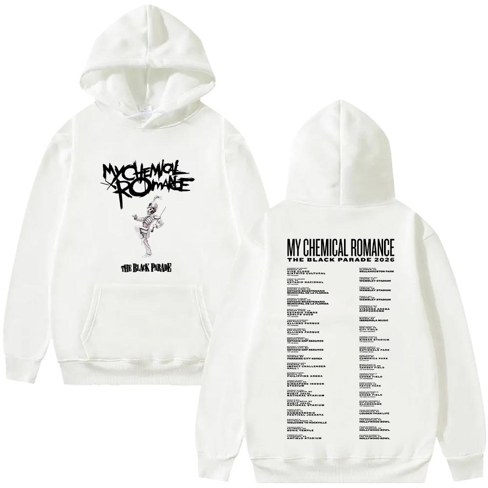 My Chemical Romance The Black Parade 2026 Tour Pullovers Rock Band Fashion Women Men Hoodies Retro Harajuku Loose Sweatshirt Y2K S білий
My Chemical Romance The Black Parade 2026 Tour Pullovers Rock Band Fashion Women Men Hoodies Retro Harajuku Loose Sweatshirt Y2K S білий