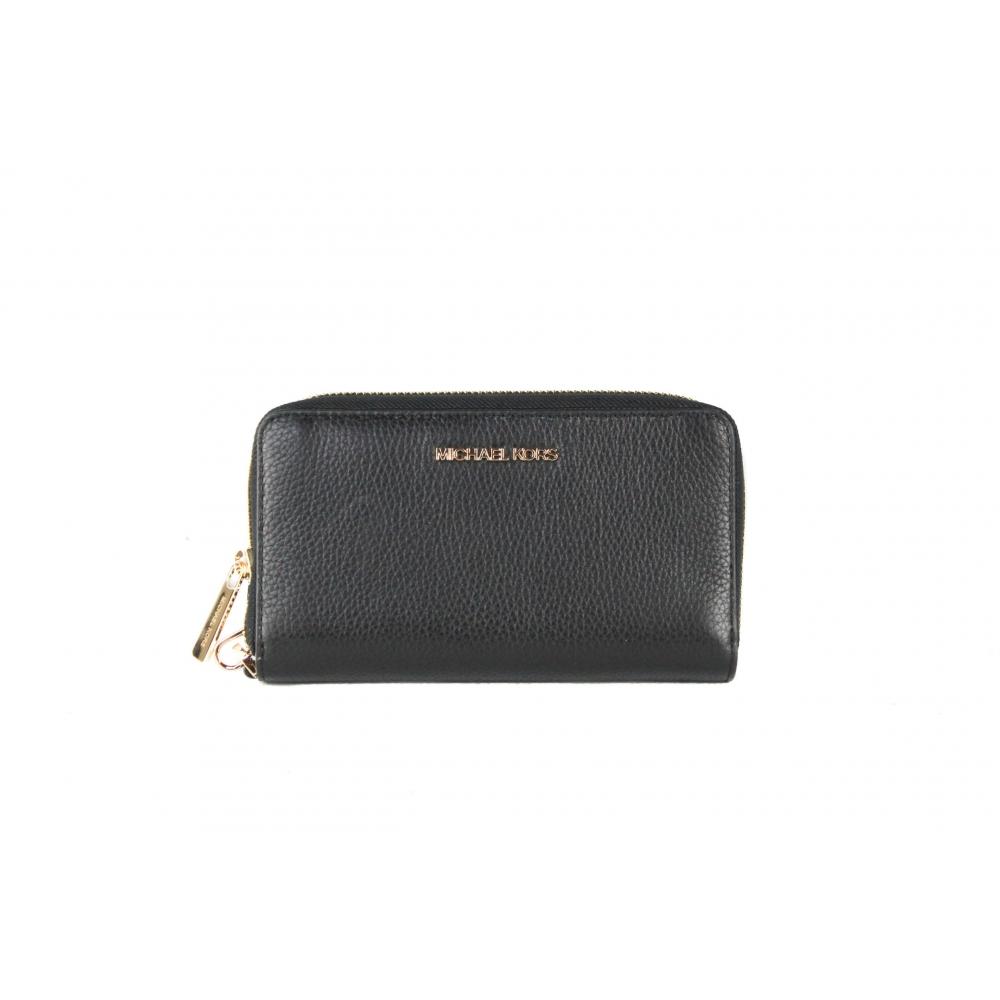 Michael Kors Jet Set Большой кожаный многофункциональный женский кошелек на запястье для телефона черный
Michael Kors Jet Set Большой кожаный многофункциональный женский кошелек на запястье для телефона черный