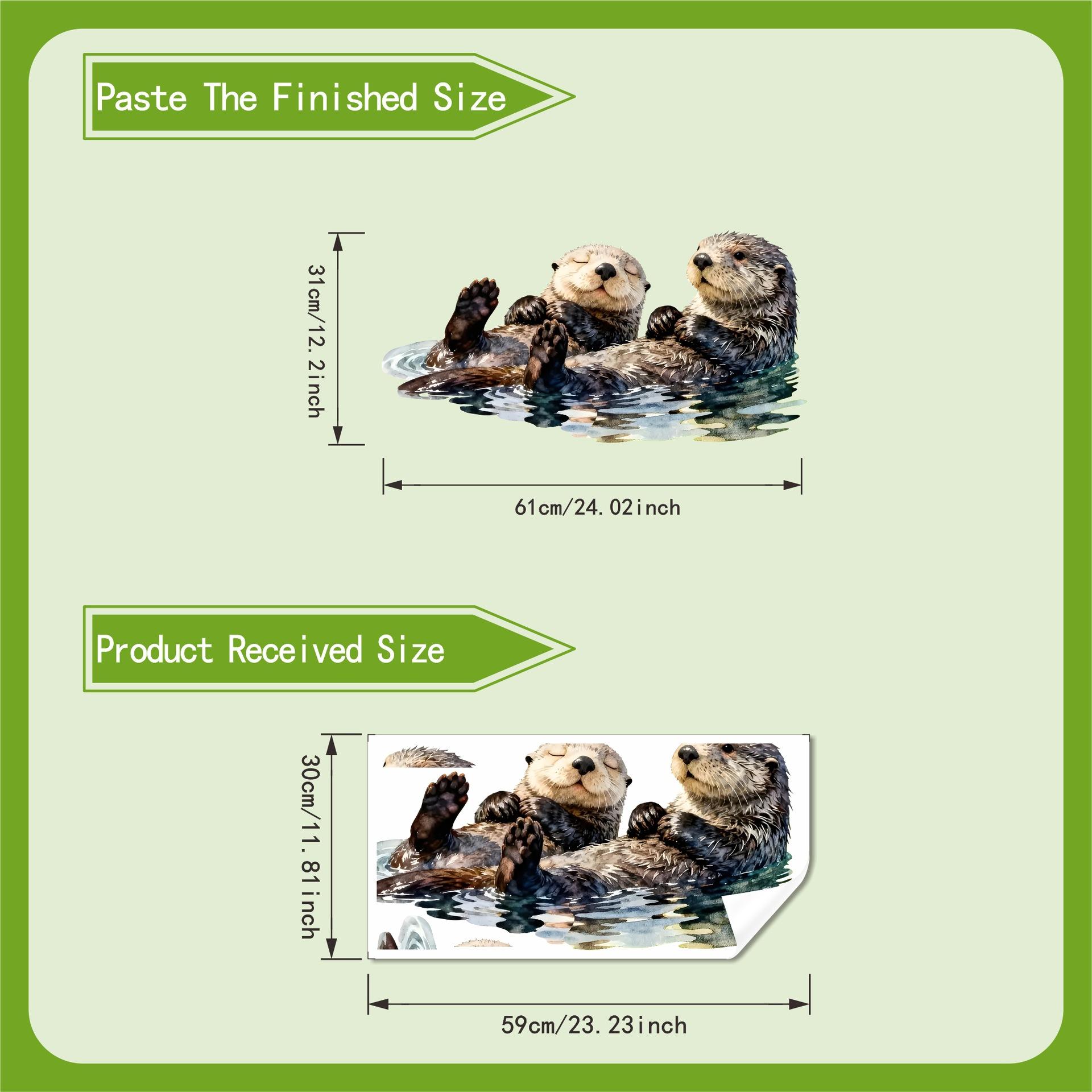 Cute Otter Static Cling Window Sticker No Glue Glass Decor Animal 30x59cm разноцветный
Cute Otter Static Cling Window Sticker No Glue Glass Decor Animal 30x59cm разноцветный