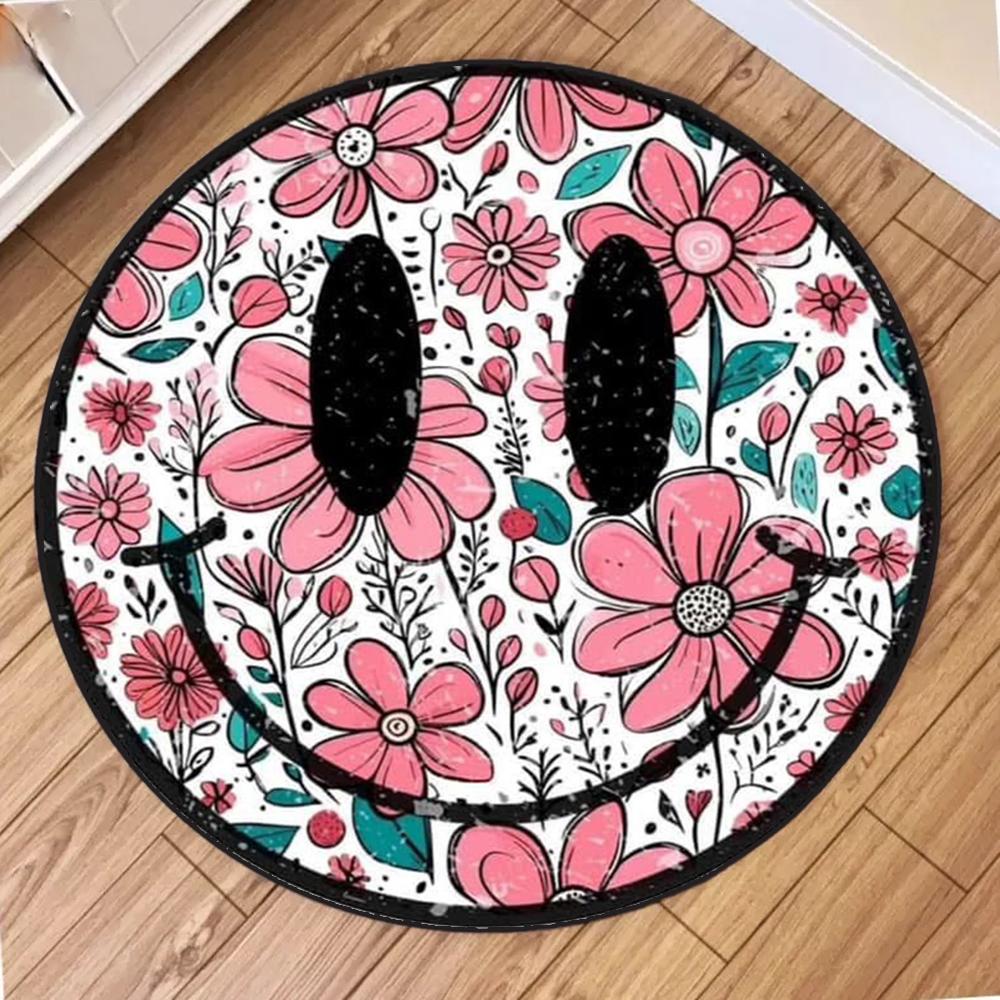 Modern Minimalist Round Pink Flower Mickey Smile Face Design Carpet Mat for Living Room Bedroom Home Decoration Rug Kitchen Mat 40X40CM
Modern Minimalist Round Pink Flower Mickey Smile Face Design Carpet Mat for Living Room Bedroom Home Decoration Rug Kitchen Mat 40X40CM