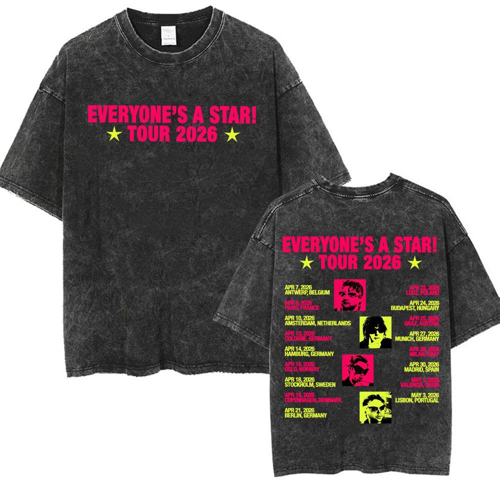 Seconds of Summer Everyones A Star World Tour Tee Shirt Men Women Harajuku Hip Hop Style Tshirt Vintage Washed T Shirts S
Seconds of Summer Everyones A Star World Tour Tee Shirt Men Women Harajuku Hip Hop Style Tshirt Vintage Washed T Shirts S