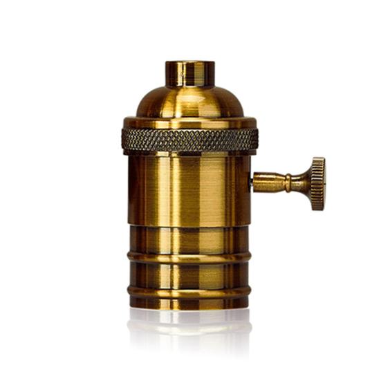 Vintage E26 E27 Hang Light Lamp Bulb Holder Switch Edison Screw Socket With On/off золотий
Vintage E26 E27 Hang Light Lamp Bulb Holder Switch Edison Screw Socket With On/off золотий