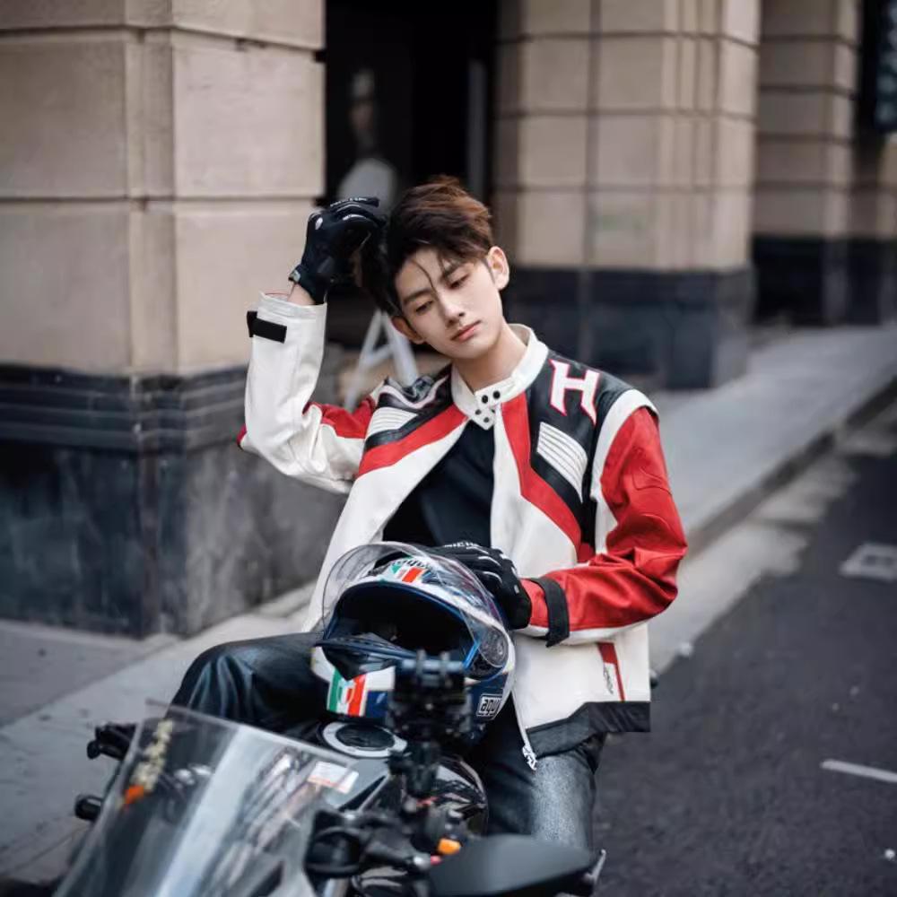High-End PU Leather Biker Jacket: Unisex European & American Hip-Hop, Cool Street Style Racing Jacket Large
High-End PU Leather Biker Jacket: Unisex European & American Hip-Hop, Cool Street Style Racing Jacket Large
