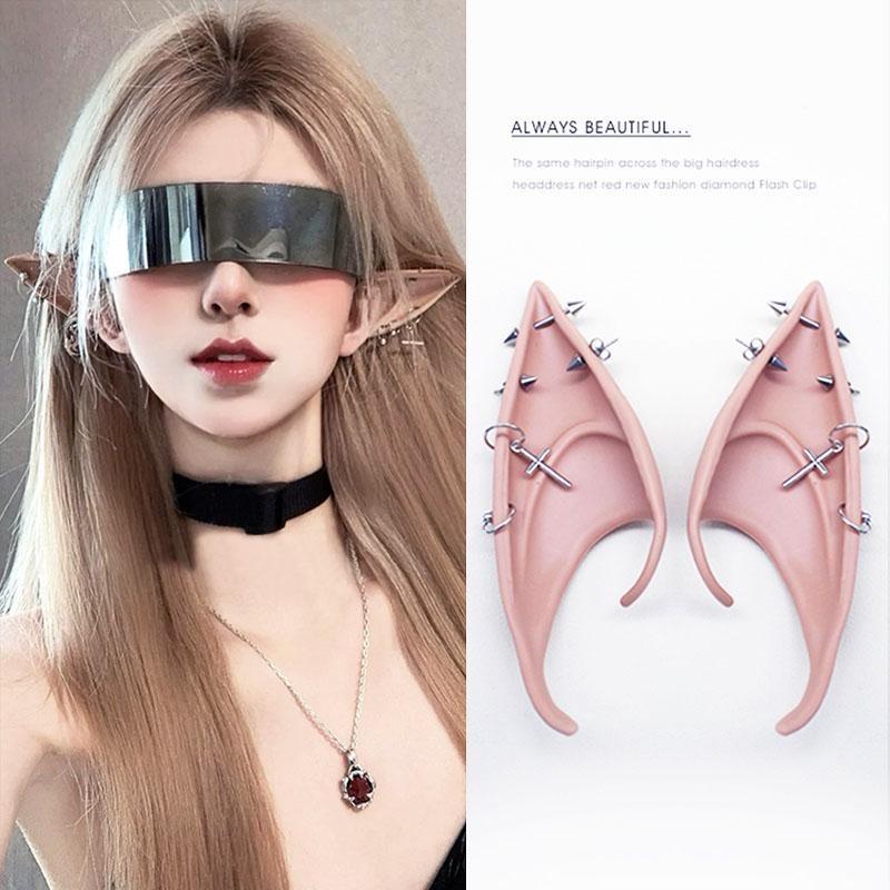 2шт латекс эльф уши клип с крестовой серьгой непронзенный поддельный пирсинг для фото реквизита и косплея аксессуары для костюмов 
2шт латекс эльф уши клип с крестовой серьгой непронзенный поддельный пирсинг для фото реквизита и косплея аксессуары для костюмов