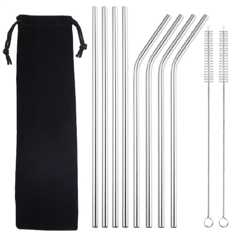 Metal Straws Reusable 8.5 Long Straw (4 Straight|4 Bent|2 Brushes|1 Colth for C 1
Metal Straws Reusable 8.5 Long Straw (4 Straight|4 Bent|2 Brushes|1 Colth for C 1
