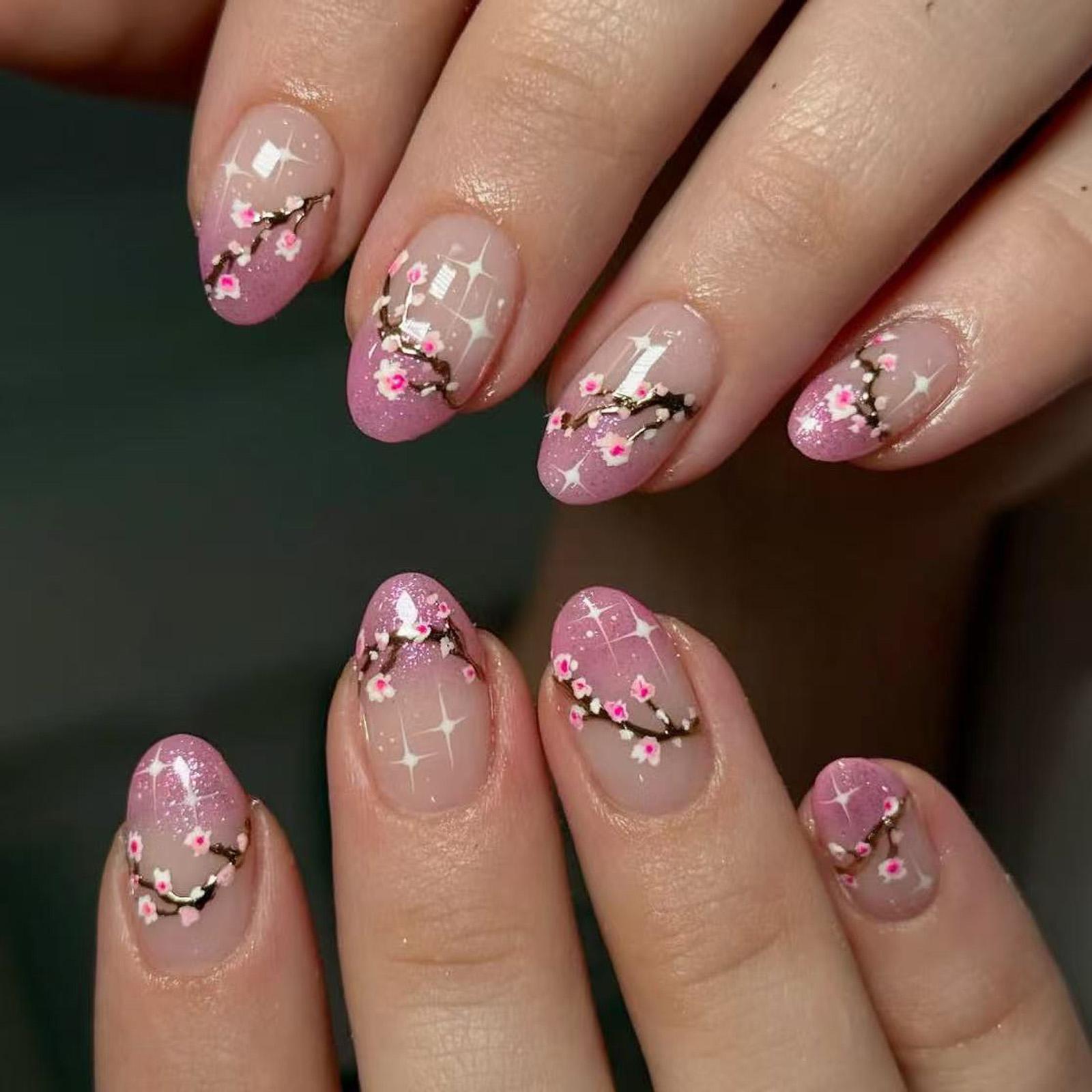 Пресс-накладные ногти с цветами Весенние накладные ногти Короткие овальные Наклейки для ногтей Глиттеры Акриловые искусственные ногти Маникюр Аксессуар для ногтей
Пресс-накладные ногти с цветами Весенние накладные ногти Короткие овальные Наклейки для ногтей Глиттеры Акриловые искусственные ногти Маникюр Аксессуар для ногтей