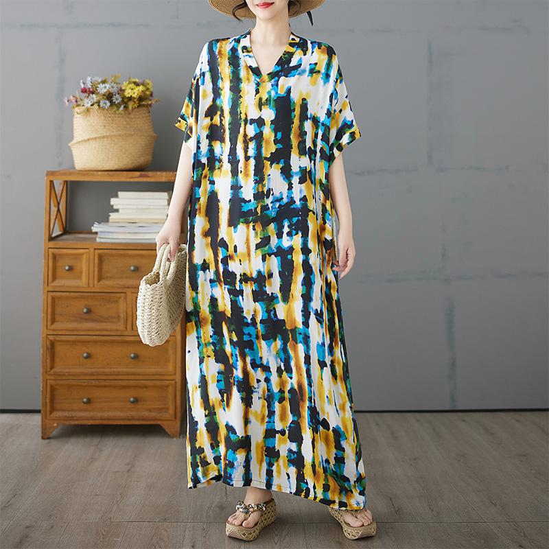DIMANAF Plus Size New 2025 Women Summer Printing Dress Basic V-Neck Beach Casual Long Fashion Loose Dress One Size жёлтый
DIMANAF Plus Size New 2025 Women Summer Printing Dress Basic V-Neck Beach Casual Long Fashion Loose Dress One Size жёлтый