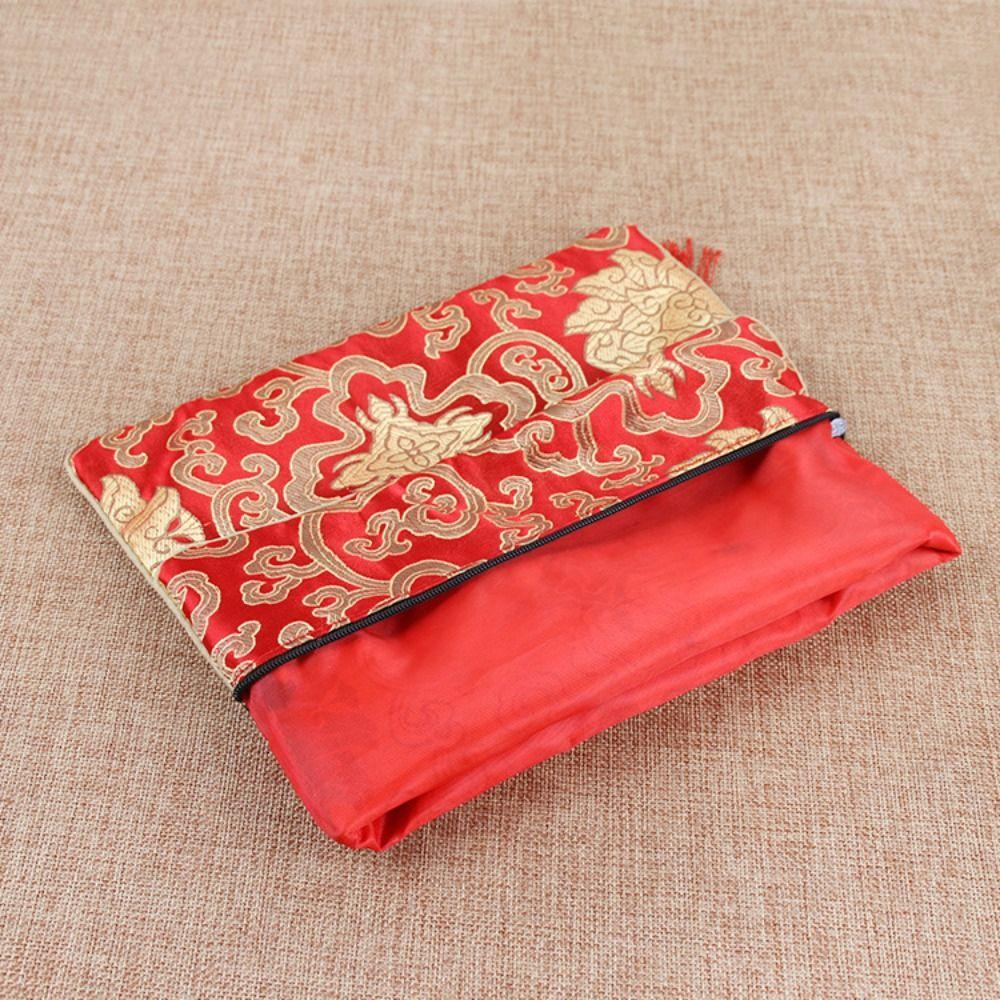 Lotus Double-layer Retro Brocade Jewelry Bag Chinese Style Sachet Embroidery Bag Scripture Bag red-small
Lotus Double-layer Retro Brocade Jewelry Bag Chinese Style Sachet Embroidery Bag Scripture Bag red-small