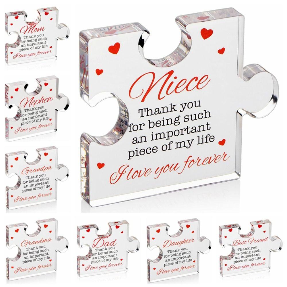 Fashion Thank You Gift Sweet Tabletop Decorations Engraved Acrylic Block Puzzle Father s Day style 5
Fashion Thank You Gift Sweet Tabletop Decorations Engraved Acrylic Block Puzzle Father s Day style 5
