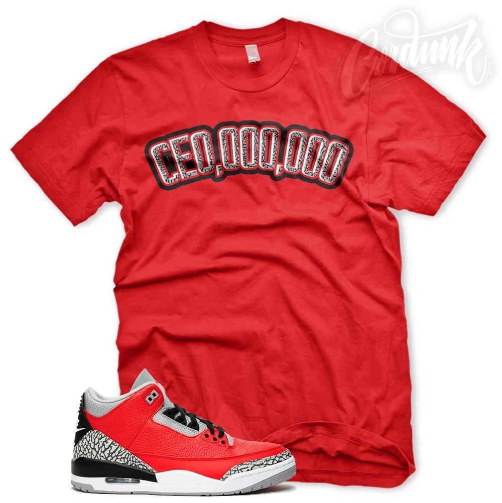 New CEO T Shirt for J1 3 Cement White Black Tinker Gray Red OG S
New CEO T Shirt for J1 3 Cement White Black Tinker Gray Red OG S