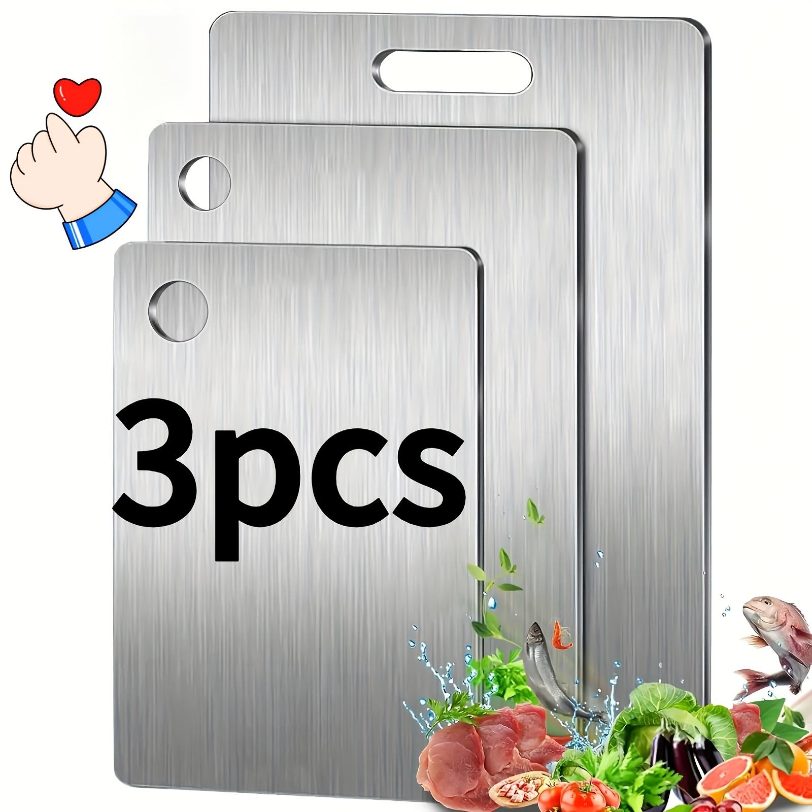 Набор из 3 премиальных разделочных досок из нержавеющей стали - Прочные, Легко моющиеся, Устойчивые к ржавчине, Не содержат БФА, Компактные, Кухонные, Готовые к приготовлению пищи 3pcs
Набор из 3 премиальных разделочных досок из нержавеющей стали - Прочные, Легко моющиеся, Устойчивые к ржавчине, Не содержат БФА, Компактные, Кухонные, Готовые к приготовлению пищи 3pcs