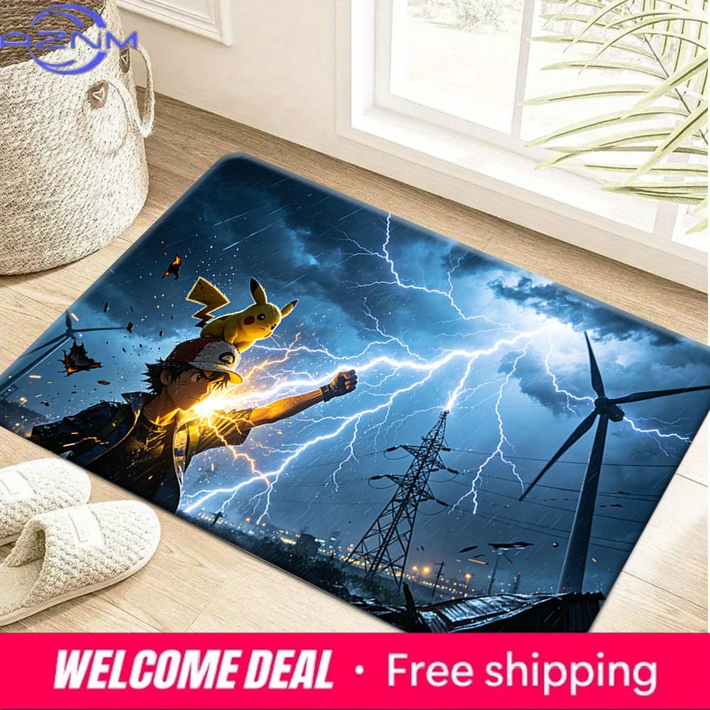 Pokemon Ash Ketchum Pikachu Lightning Storm Print Non-Slip Floor Mat Doormat 40cm x 60cm
Pokemon Ash Ketchum Pikachu Lightning Storm Print Non-Slip Floor Mat Doormat 40cm x 60cm