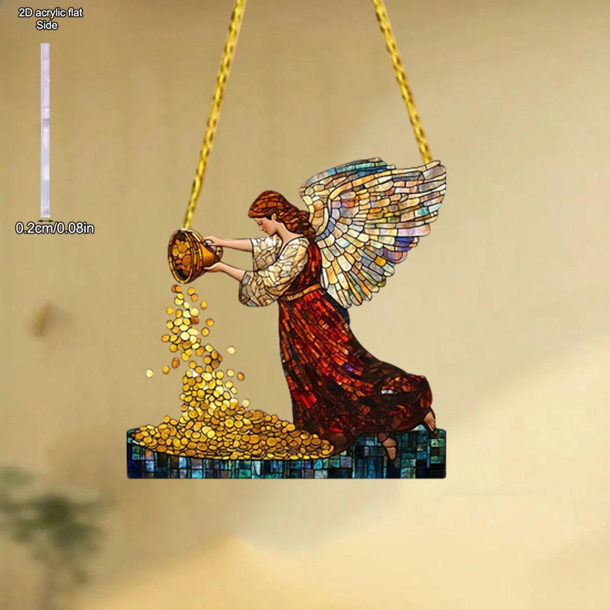 Retro Angel and Coin Sun Catcher Indoor Outdoor Home Decor, Boho Acrylic Wall Hanging Decor, Garden, Porch, Living Room Wall Art, Ornament Hanging Sun 20*20cm
Retro Angel and Coin Sun Catcher Indoor Outdoor Home Decor, Boho Acrylic Wall Hanging Decor, Garden, Porch, Living Room Wall Art, Ornament Hanging Sun 20*20cm